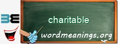 WordMeaning blackboard for charitable